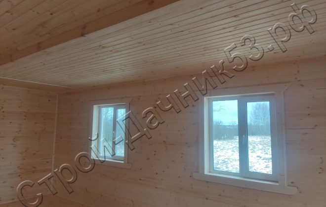 4 Каркасно-щитовой дом Д-6, 12х7.5м, 90  М², Московская область, Лотошинский район, деревня Макарово. (12)